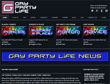 Tablet Screenshot of gaypartylife.com